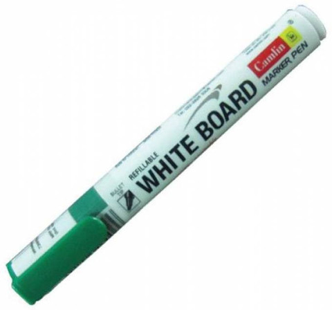 Camlin White Board Marker Pen- Green (Pack of 10)-7270018