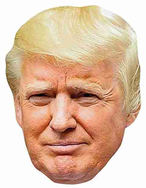 Star Cutouts Sm251 Fun Cardboard Face Mask of Donald Trump. Great