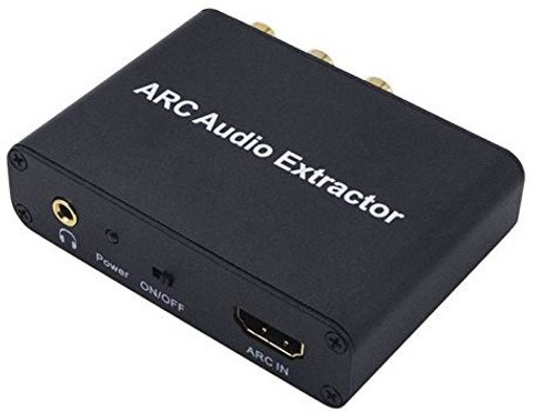 microware HDMI Audio Extractor 192KHz DAC Converter ARC Audio Extractor  Support Digital HDMI Audio to Analog Stereo Audio RCA L/R Coaxial SPDIF and 