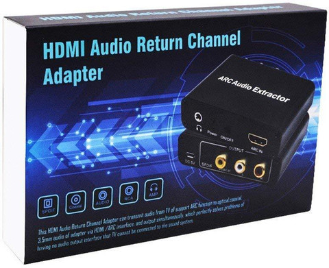 microware HDMI Audio Extractor 192KHz DAC Converter ARC Audio Extractor  Support Digital HDMI Audio to Analog Stereo Audio RCA L/R Coaxial SPDIF and 