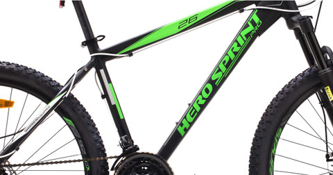 HERO SPRINT PRO TRANS 26x17 ALLOY 21S BK/GN 26 T (inch) Mountain
