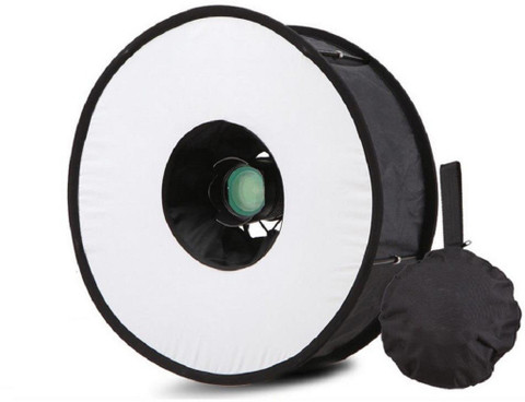 40CM ROUND UNIVERSAL Portable Speedlight Softbox Flash Diffuser On-Top