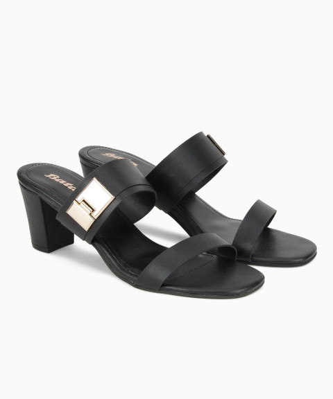 Bata BLOCK SANDAL Women Heels Buy Black Color Bata BLOCK SANDAL