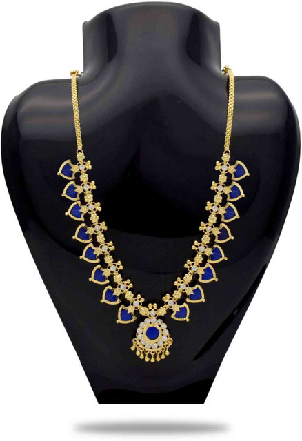 Kollam Supreme One Gram Gold Kerala Palakka Traditional Necklace  Gold-plated Plated Alloy Necklace