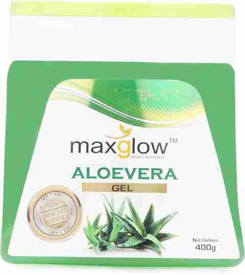 maxglow ALOEVERA GEL - 400 GM - Price in India, Buy maxglow ALOEVERA GEL -  400 GM Online In India, Reviews, Ratings & Features | Flipkart.com