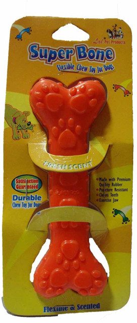 Super Dog Bone Rubber Chew Toy For Dog
