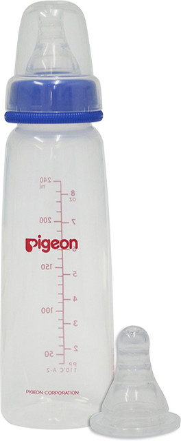 Pigeon Peristaltic Nursing Bottle Kpp 240Ml (Blue) With Nipple L