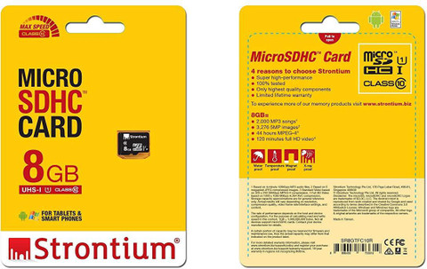 Strontium MicroSD Card GB Class 10_SR8GTFC10R GB MicroSD Card Class 24 MB/s Memory Card Compatible with Mobile