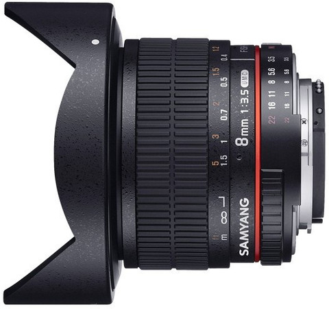 Samyang MF 8mm F3.5 For Nikon AE Fisheye Prime Lens - Samyang