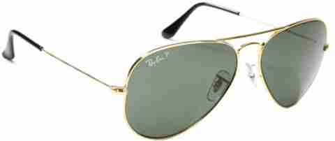 Buy Ray-Ban Aviator Sunglasses Green For Men Online Best Prices