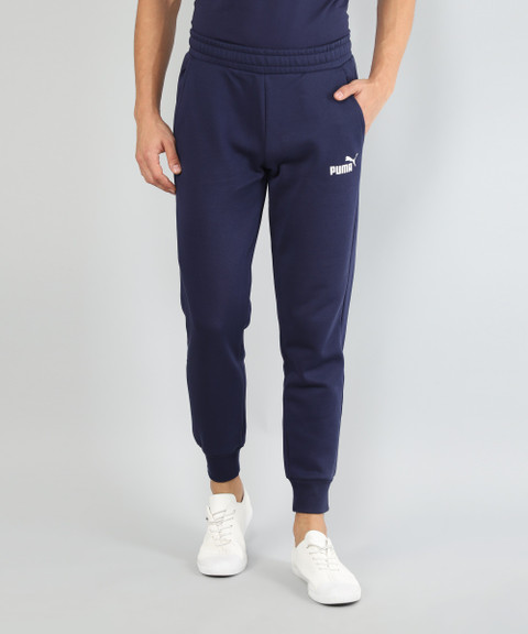 PUMA Essentials Fleece Pants Solid Men Blue Track Pants Buy PUMA