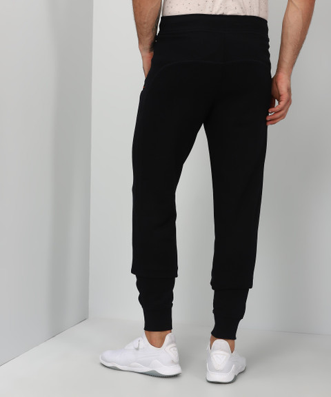 VAN HEUSEN Athleisure Men Black Solid Smart Tech Easy Stain