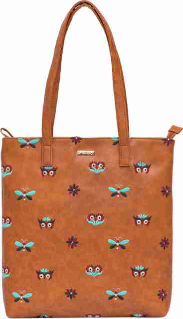 chumbak Tan Shoulder Bag Owl Eyes TB01 Tan Price in India