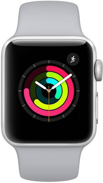 Apple Watch Series (GPS, 42mm) Silver Aluminium Case with White Sport  Band