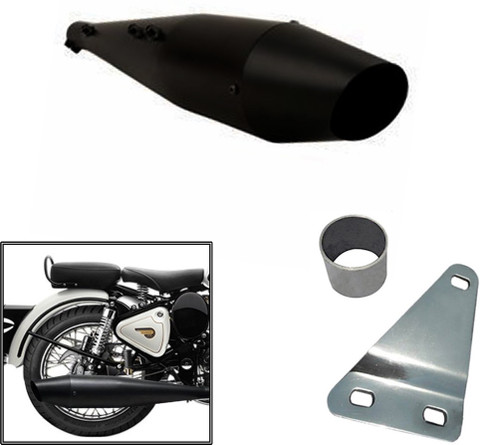 Dhe Best Dolphin Full Black Glasswool/Filter Exhaust Silencer