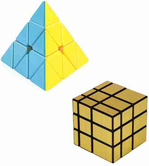 2-gold-mirror-cube-pyraminx-