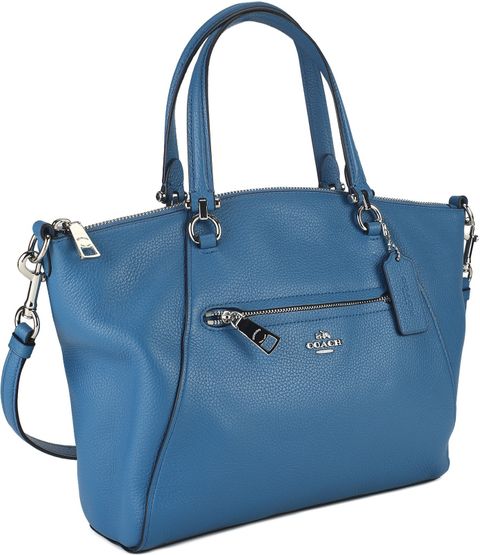 COACH Blue Sling Bag Pbbl Prairie Satchel