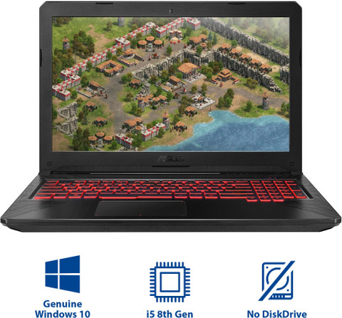 ASUS TUF Intel Core i5 8th Gen 8300H (8 GB/1 TB HDD/128 GB SSD/Windows 10  Home/4 GB Graphics/NVIDIA GeForce GTX 1050) FX504GD-E4363T Gaming Laptop