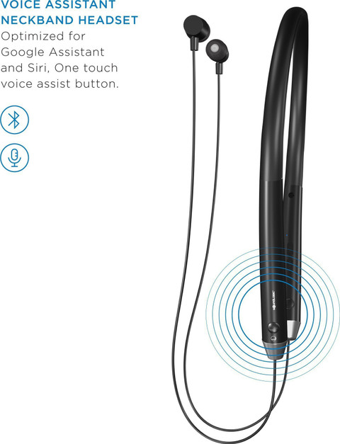 SoundLOGIC Voice Assistant Wireless Neckband Bluetooth Price in