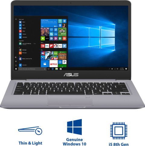 ASUS VivoBook S14 Intel Core i5 8th Gen 8250U - (8 GB/1 TB HDD/256