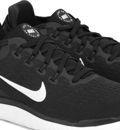 NIKE Free Rn 2018 Running Shoes For Men Buy BLACK/WHITE Color