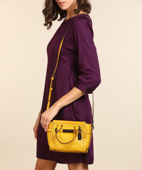 COACH Yellow Sling Bag Pb Lt Coh Swg 21 Flax Price in India