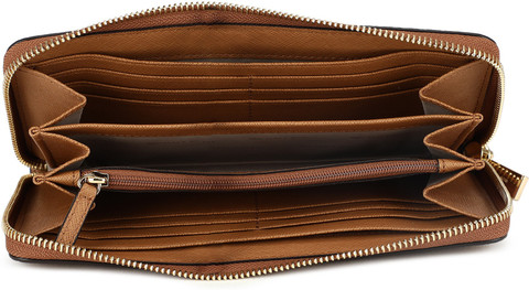 MICHAEL KORS Women Casual Brown Genuine Leather Wallet ACORN