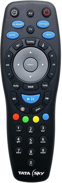 Tata Sky 100% Original HD+ Tata Sky Setop Box, Tata Sky HD Remote Controller