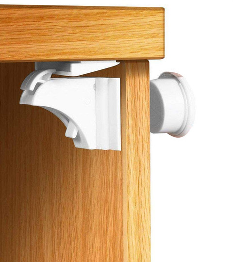 HOUSE OF QUIRK Baby Safety Magnetic Cabinet Locks Adhesive No