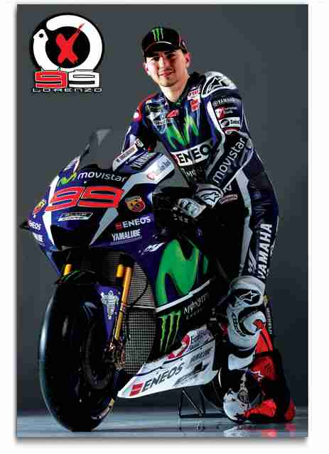 【非売品】YAMAHA M1 Jorge Lorenzo B2サイズポスター large-moto-gp-wall-poster-