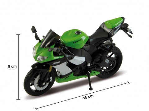 Welly Motor Cycle-1:18-2009 KAWASAKI NINJA ZX-10R 12167PW - Motor