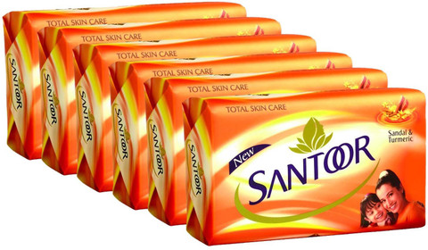 Santoor Soap Sandal Turmeric 125g x