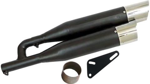 Supremechoice Dual Double Glasswool Exhaust silencer Royal Enfield 350  Twin Spark Full Exhaust System