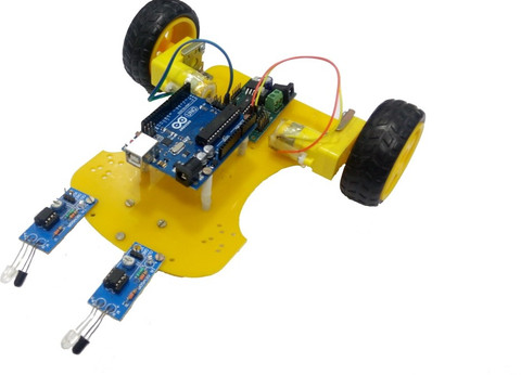 Embeddinator Line Follower DIY Robotic Kit Based On Arduino Uno