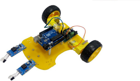 Embeddinator Line Follower DIY Robotic Kit Based On Arduino Uno