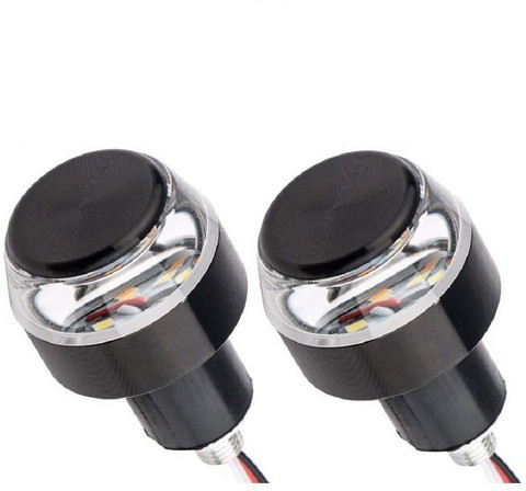ALLEXTREME Handlebar Turn Signal LED Light Indicator Dual Color Blinker  Bike 7/8
