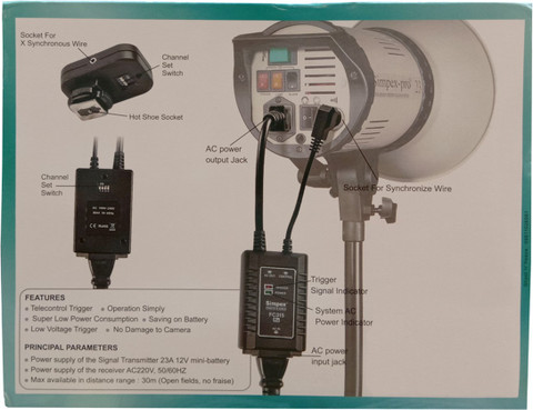 Simpex FC315 STUDIO FLASH TRIGGER Camera Remote Control Simpex