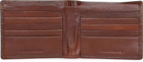 LP Jeans by Louis Philippe Men Casual Brown Genuine Leather Wallet