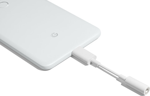 Google Pixel White USB Type C to mm Adaptor Phone Converter