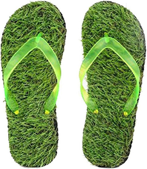 LDHSATI Men Comfortable House Walk Grass Flip Flops Slippers For Men  Green Chappal 06LDHGC10 Slippers