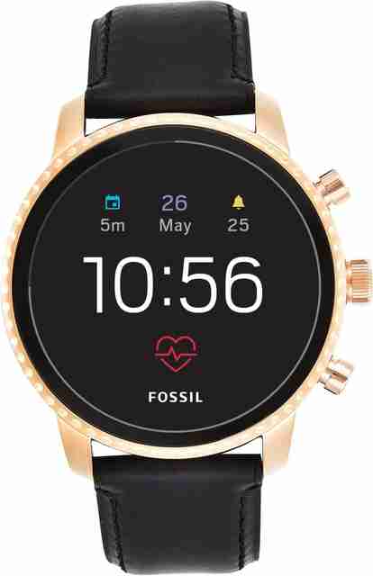 Stainless Steel Fossil Q Explorist Gen Smart Watch FOSSIL 4th Gen