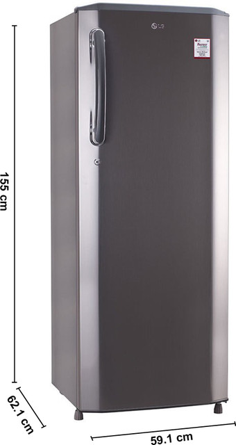 LG 261 L Direct Cool Single Door 3 Star Refrigerator Online at