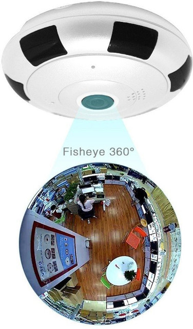 V380 360 Fisheye Plug and Play Camera, Easy Access for Smartphone