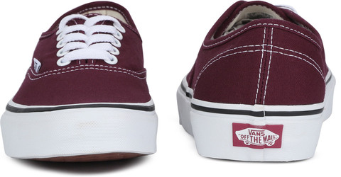 VANS Authentic Sneakers For Men Buy Burgundy/True White Color