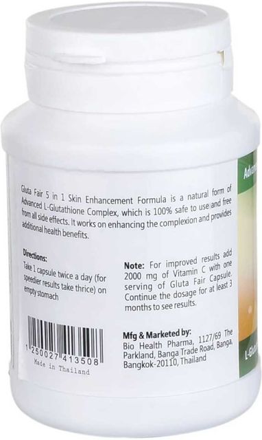 original glutathione formula side effects Amazon.com: PLIX Glowy Skin 500mg Glutathione Supplement with Hyaluronic  Acid, Vitamin C, E & Berries main image 1