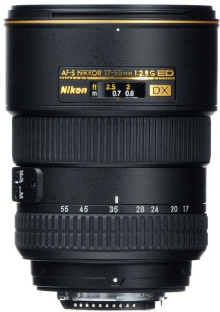 NIKON AF-S DX Zoom-Nikkor 17-55mm f/2.8G IF-ED Telephoto Zoom Lens