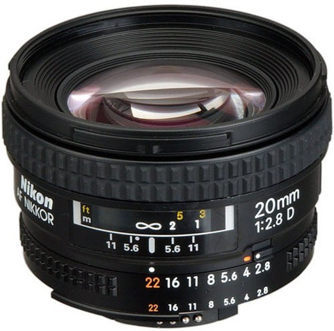 NIKON AF Nikkor 20mm f/2.8D Wide-angle Prime Lens - NIKON