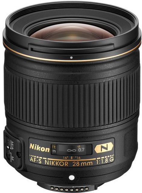 NIKON AF-S Nikkor 28mm f/1.8G Standard Prime Lens - NIKON