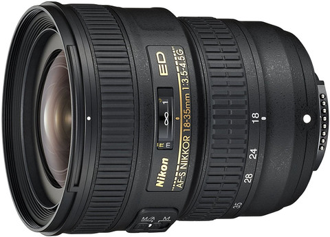 Nikon AF-S NIKKOR 18-35mm f/3.5-4.5G ED… NIKON AF-S Nikkor 18-35mm f/3.5-4.5G ED Standard Prime Lens