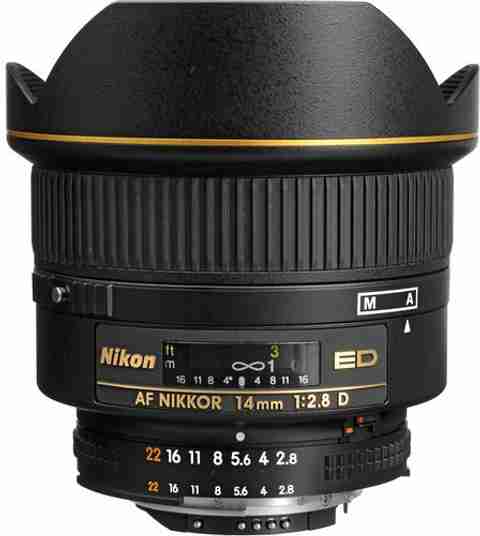 NIKON AF Nikkor 14mm f/2.8D ED Standard Prime Lens - NIKON
